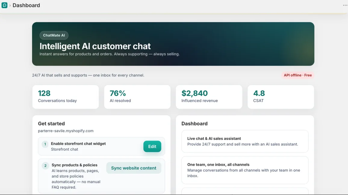 ChatMate ‑ AI Chatbot & Inbox