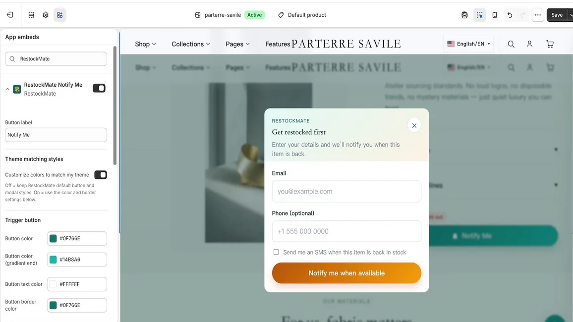 RestockMate ‑ Notify Me